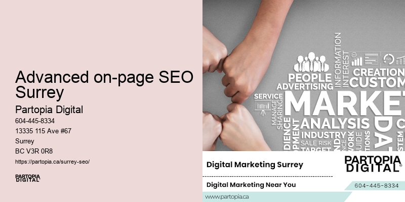 SEO roadmap Advanced on-page SEO Surrey