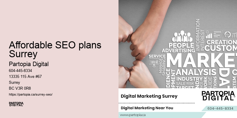 Comprehensive Affordable SEO plans Surrey digital marketing agency