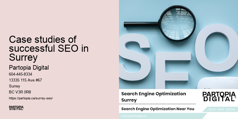 Professional SEO services Case studies of successful SEO in Surrey
