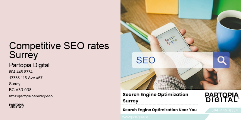 SEO consulting services Competitive SEO rates Surrey
