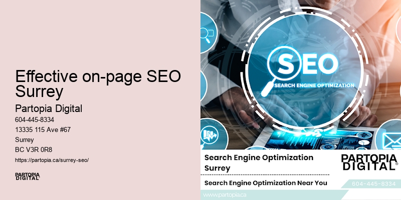 Effective on-page SEO Surrey SEO Outcomes