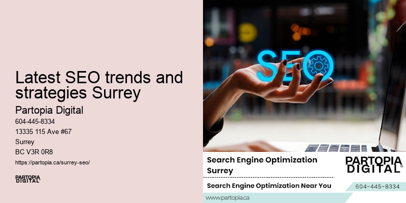 Latest SEO trends and strategies Surrey SEO tips