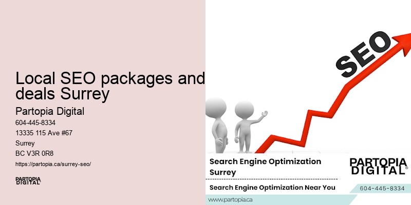 Customized digital marketing solutions Local SEO packages and deals Surrey