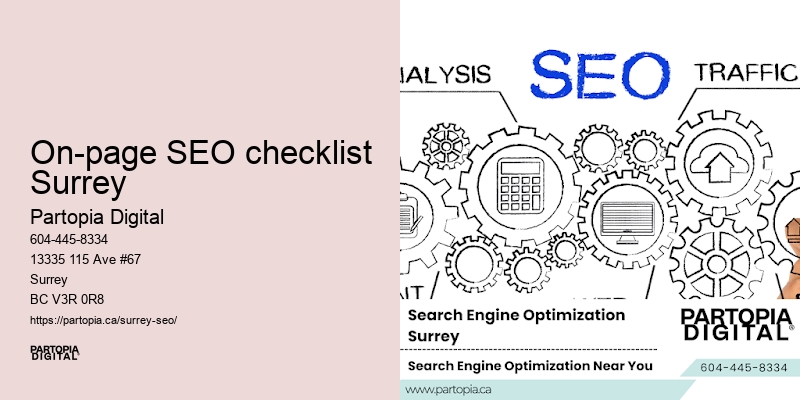 On-page SEO checklist Surrey