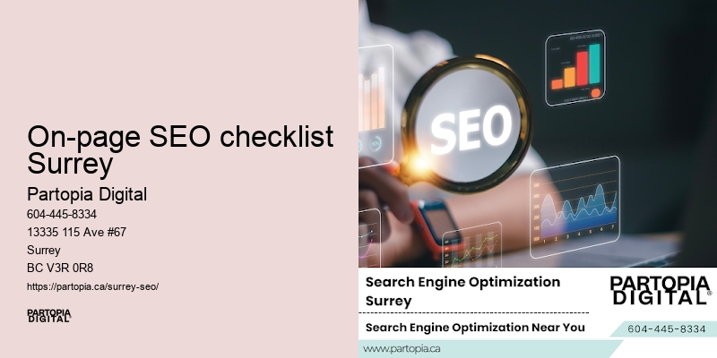 Custom SEO On-page SEO checklist Surrey