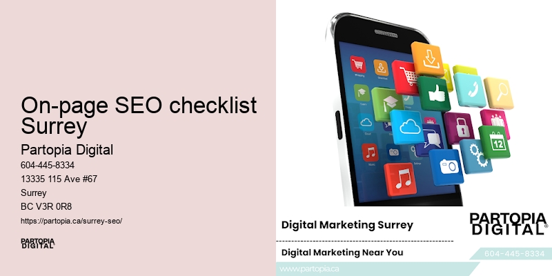 Best On-page SEO checklist Surrey SEO services for small businesses
