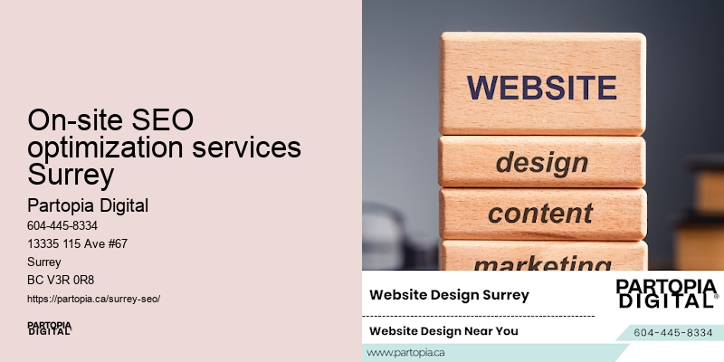 On-site SEO optimization services Surrey SEO content engagement