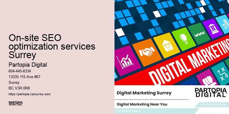 On-site SEO optimization services Surrey SEO content creation