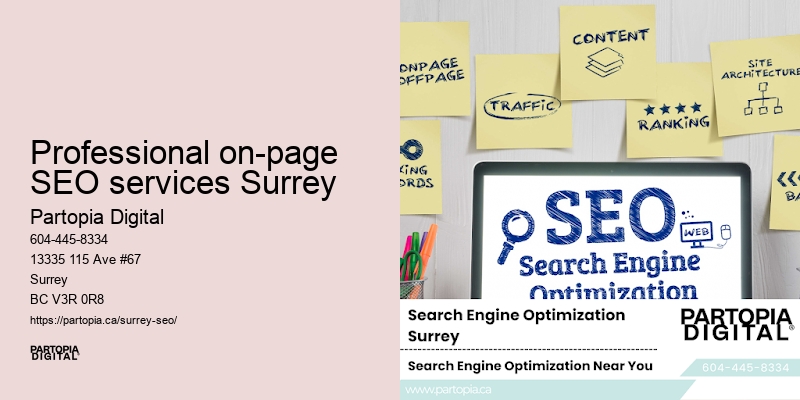 Professional on-page SEO services Surrey SEO specialists
