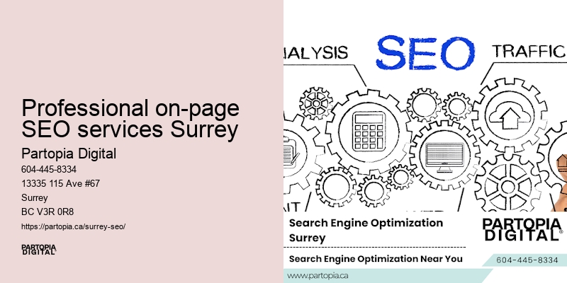 Professional on-page SEO services Surrey