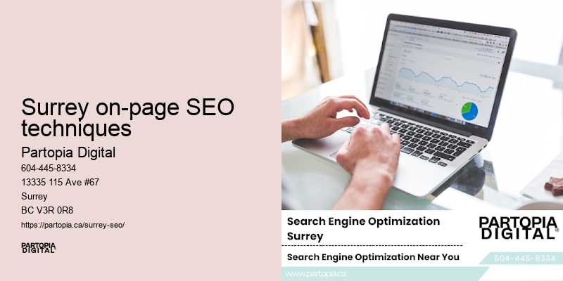 SEO conversion optimization Surrey on-page SEO techniques