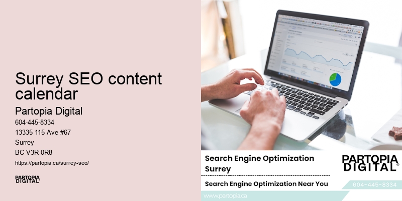 Experienced SEO Experts Surrey SEO content calendar