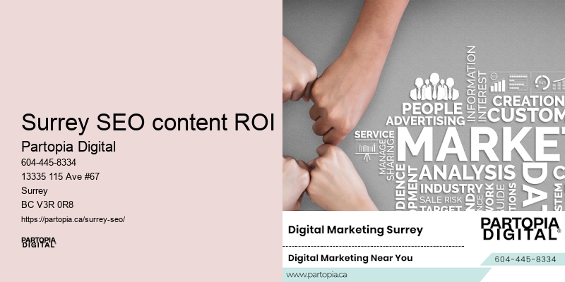 Professional SEO Marketing Surrey SEO content ROI