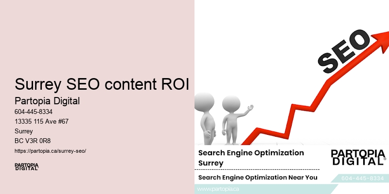 On-site SEO optimization services Surrey SEO content ROI