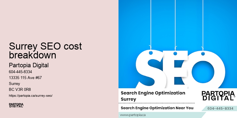 Expert local SEO services Surrey SEO cost breakdown