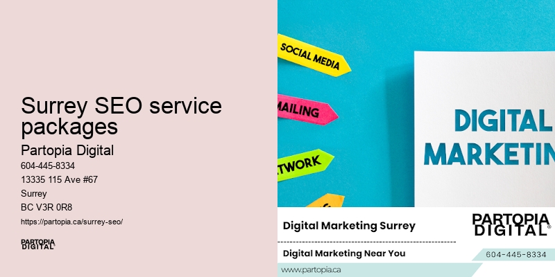 SEO provider Surrey SEO service packages