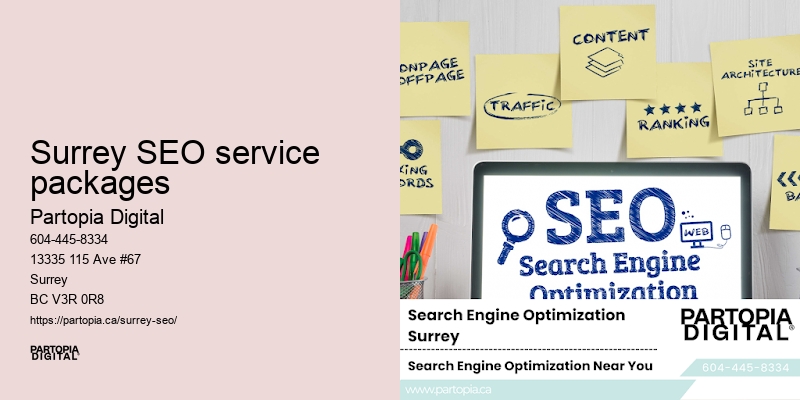 Local SEO pricing Surrey SEO service packages