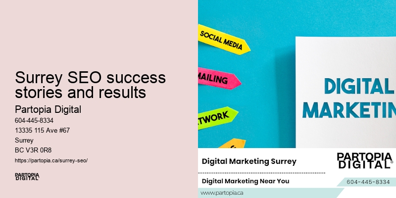 Custom SEO solutions Surrey SEO success stories and results