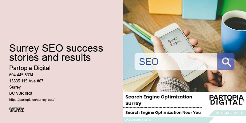 Affordable full-service Surrey SEO success stories and results SEO agency