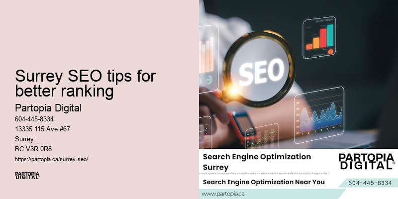 SEO expert services Surrey SEO tips for better ranking