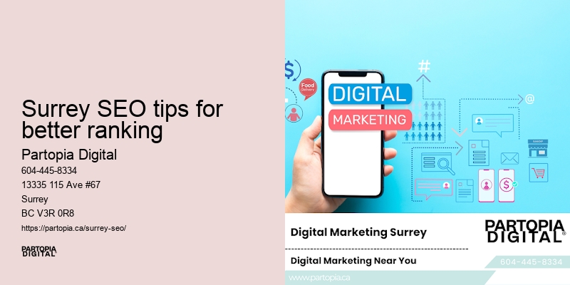 Custom SEO strategies for Surrey SEO tips for better ranking businesses